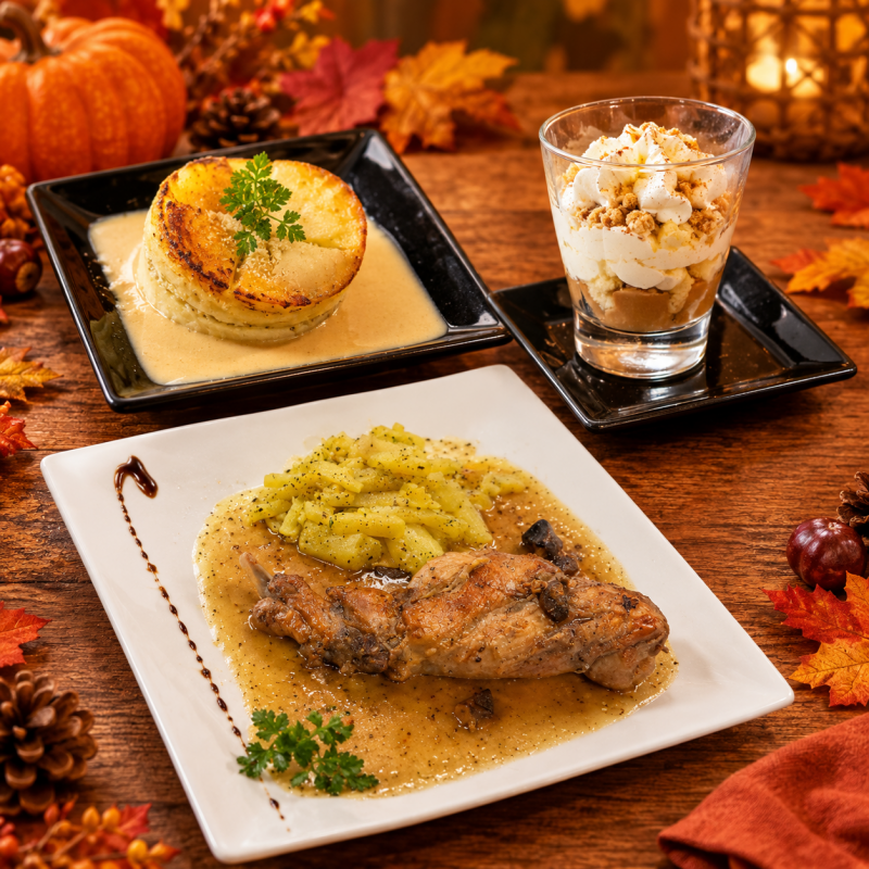 Un délicieux repas aux saveurs de l’automne !